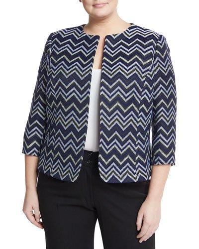 Chevron-jacquard Jacket,