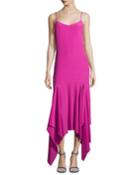Wyatt Handkerchief Hem Slip Dress, Pink