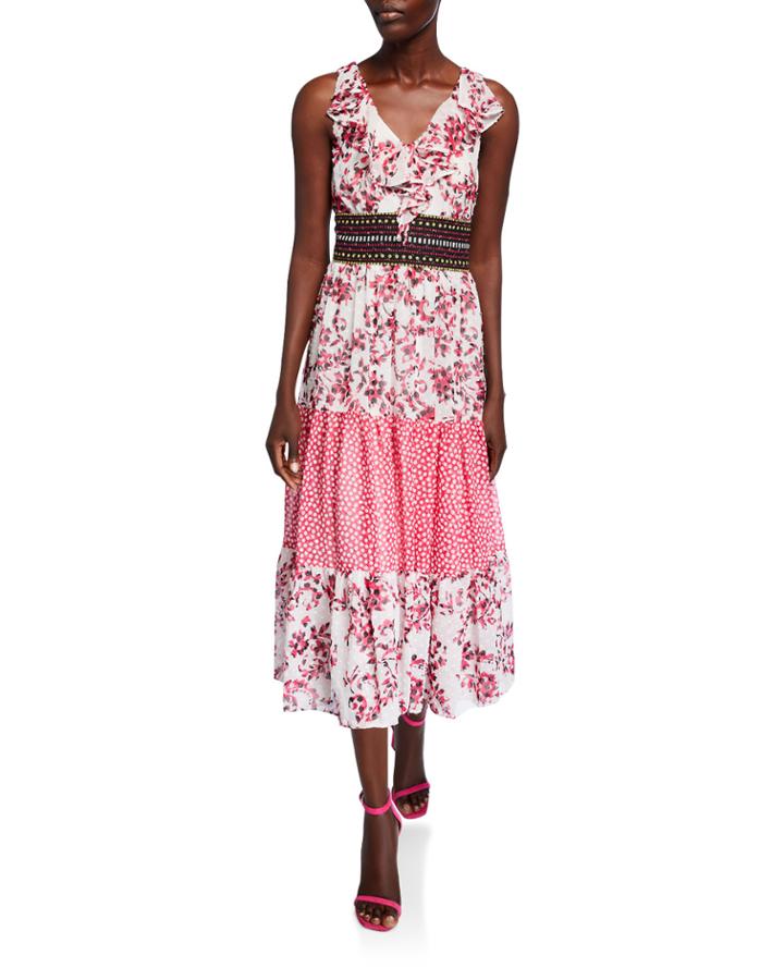 Printed Ruffle Chiffon