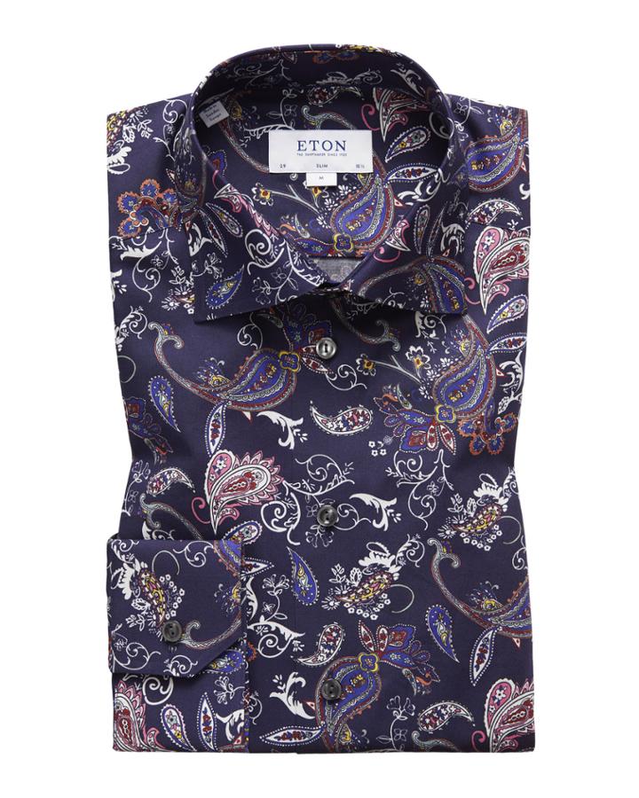Men's Slim Fit Paisley Print