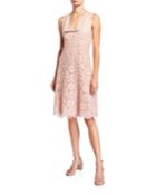 Sleeveless Plunging-neck
