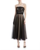 Kayson Graphic Lace Strapless