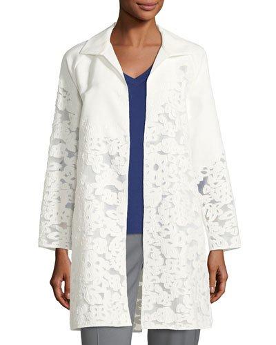 Mirella Floral-burnout Jacket