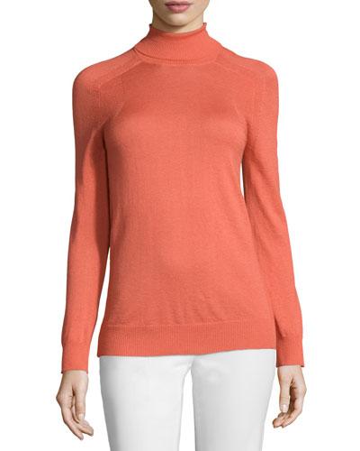 Turtleneck Raglan Sweater,