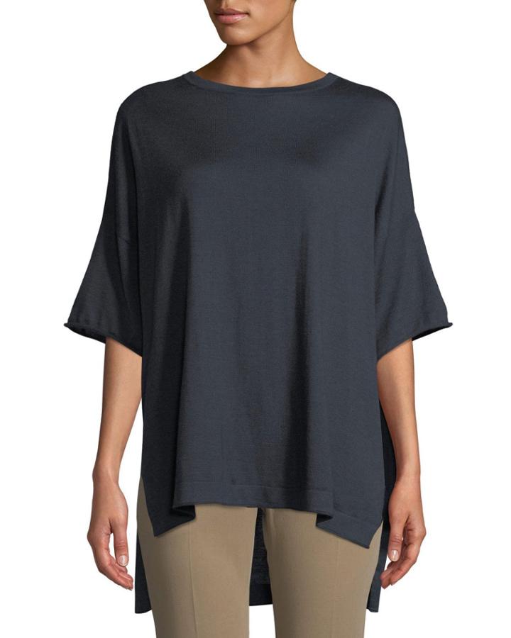 Cashmere/silk Loose-fit