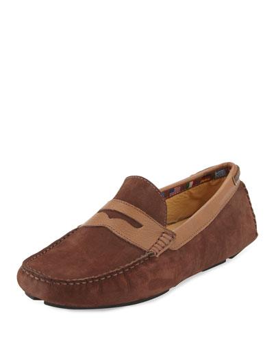 Rocky Point Nubuck Driver, Brown/tan