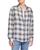 Men's Plaid Pocket