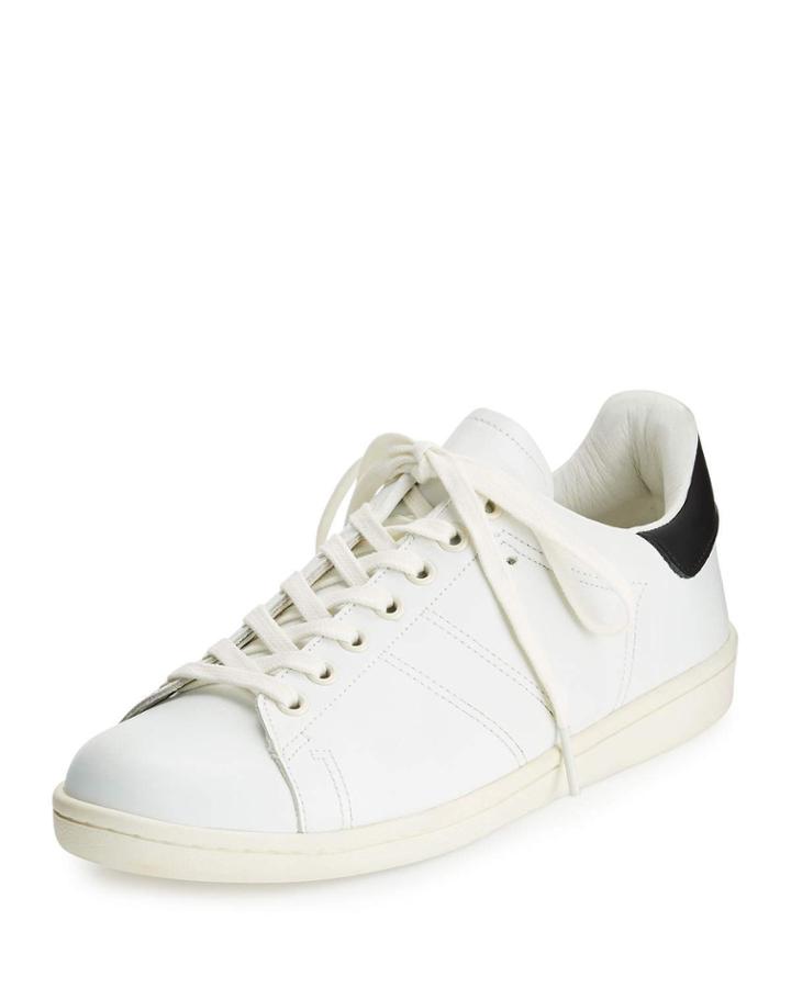 Bart Leather Low-top Sneakers, White