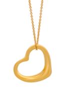 Estate 18k Peretti Open Heart Necklace
