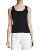 Signature Santana Knit Tank, Black