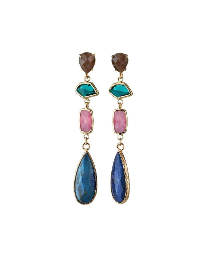 Multi-stone Drop Earrings