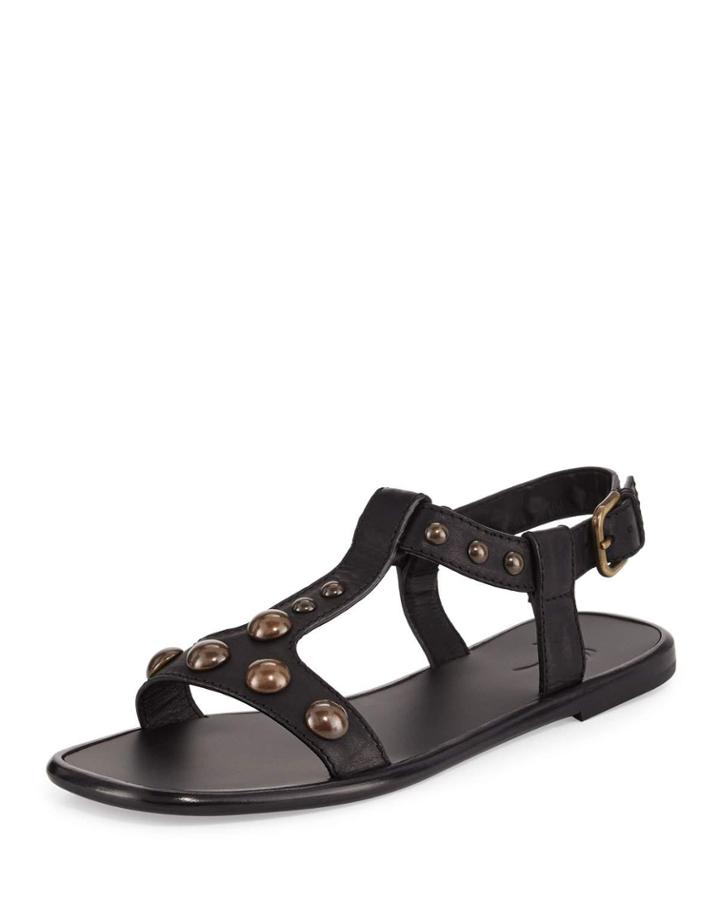 Dome-studded Leather