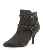 Studded Suede Bootie, Gray