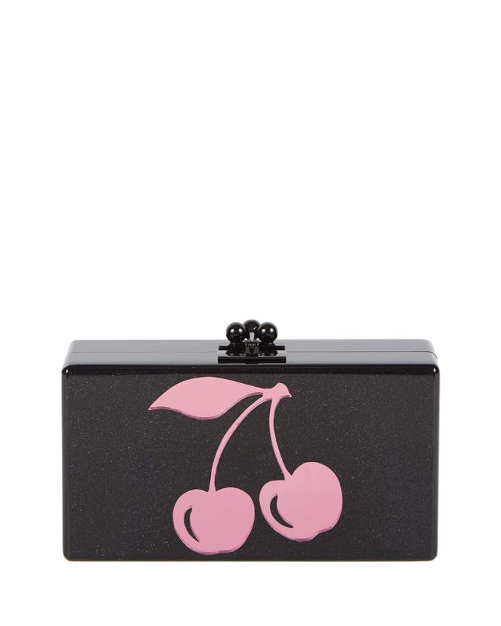 Jean Cerise Resin Clutch Bag