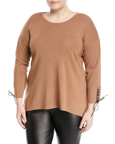 Tie-sleeve Pullover