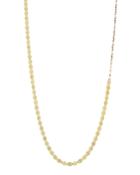 Long Vanity Chain Necklace In 14k Yellow Gold,