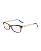 Rounded Acetate/metal Tortoiseshell Optical Glasses