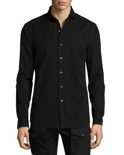Denim Button-front
