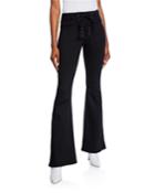 Hi Lace-up Bell Flare Pants