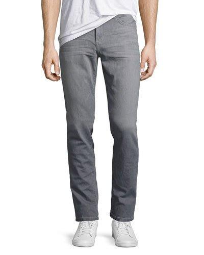 Slim Straight-leg Jeans, Gray