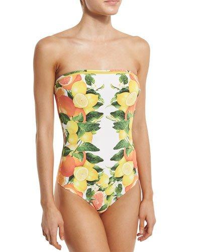 Iconic Printed Bandeau One-piece