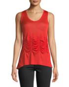 Sleeveless Ruched Tank Dress