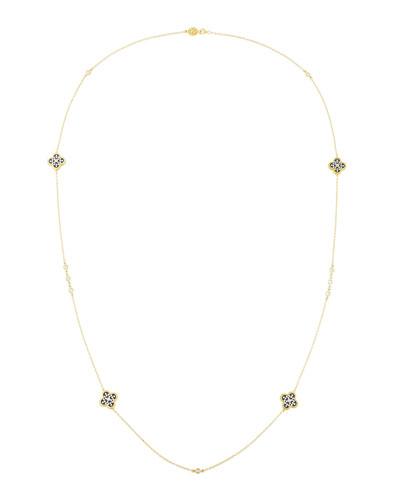 Long Pave Station Necklace
