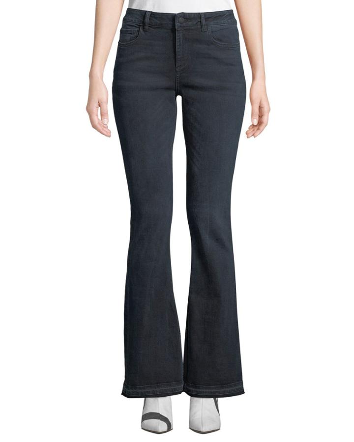 Bridget Instasculpt Mid-rise Boot-cut Jeans With Released Hem