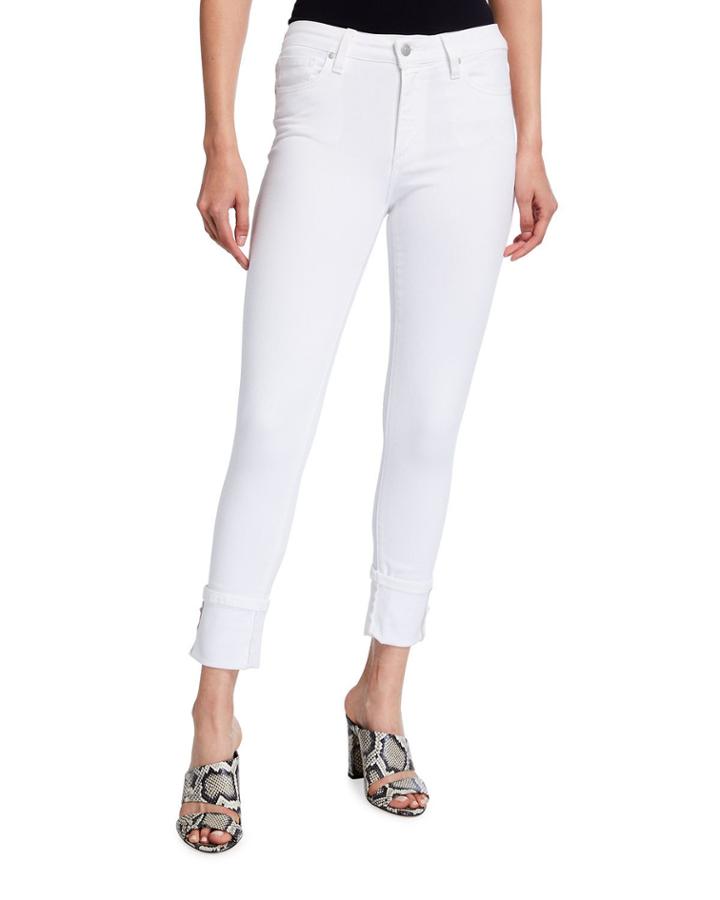 Skinny Mid-rise Cuffed Jeans