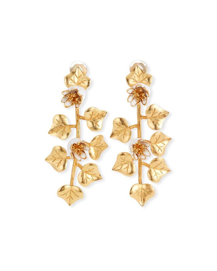 Ivy Clip-on Drop Earrings