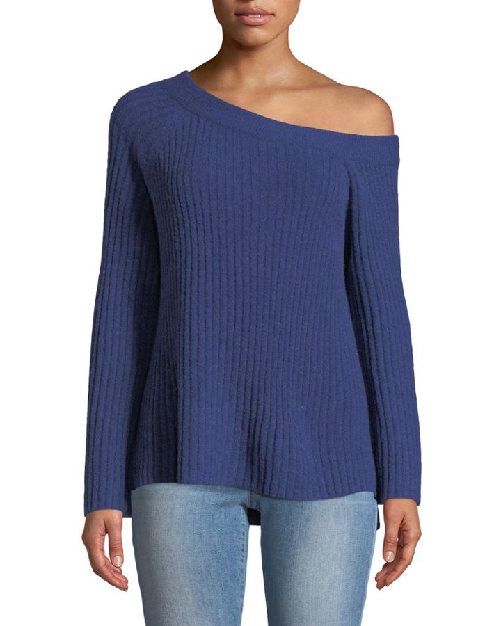 Aurelia Ribbed Wide-sleeve