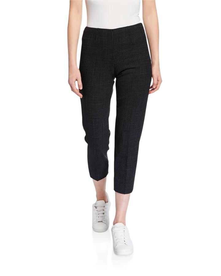 Audrey Grid-checked Pants