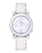 37mm Selleria Pave Diamond Watch W/ White