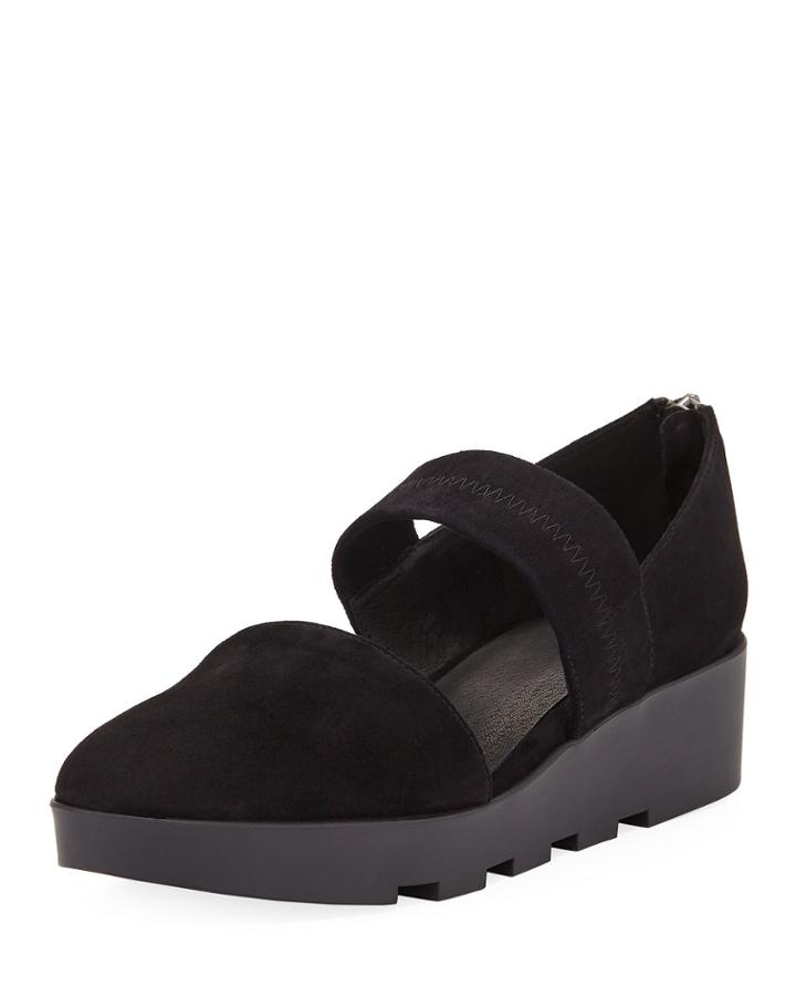 Marlow Suede Wedge Mary Jane Pumps