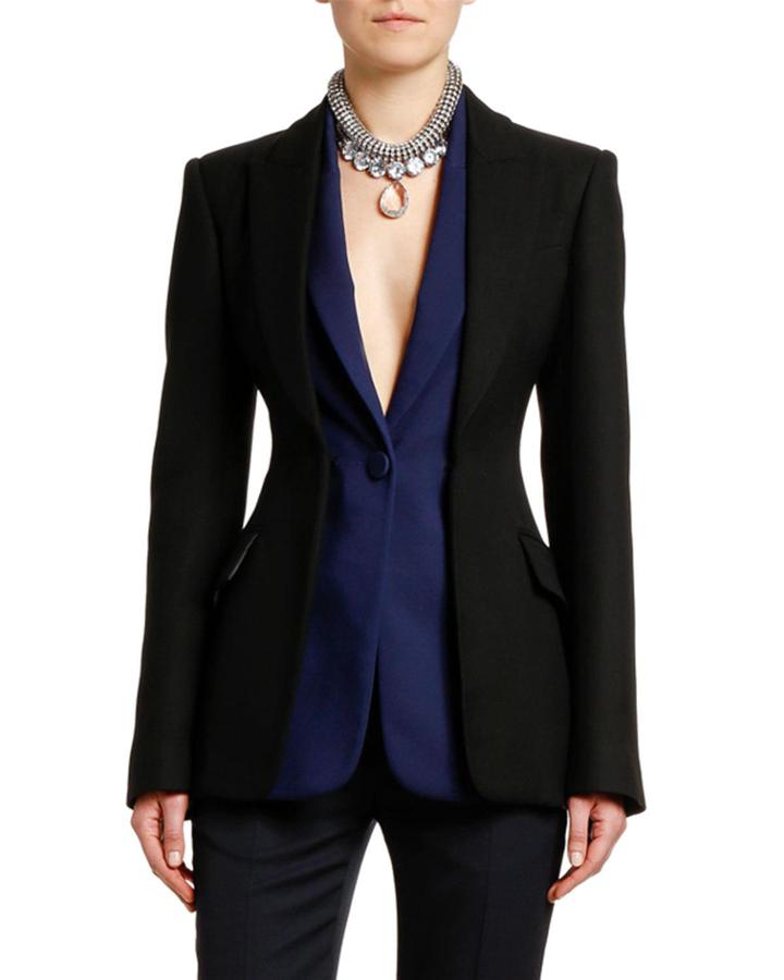 Lightweight Two-tone Blazer Jacket