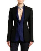 Lightweight Two-tone Blazer Jacket