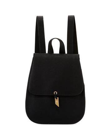 Lola Faux-leather Flap Backpack