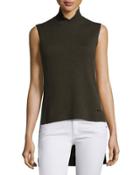 Sleeveless High-low Cashmere