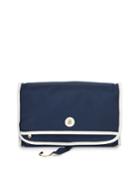 Neiman Marcus Fold-out Valet Travel Bag, Navy