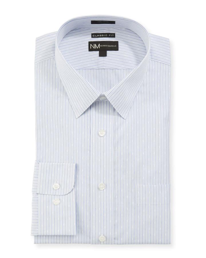 Men's Classic-fit Cotton Stripe Dress