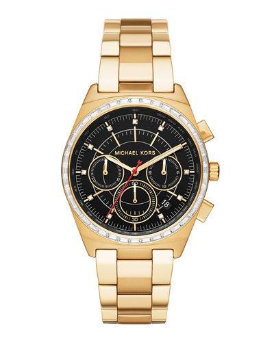 38mm Vail Chronograph Watch, Golden/black