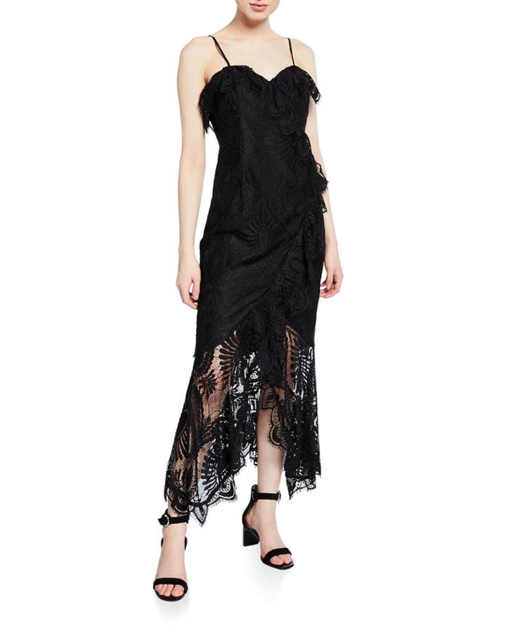 Melinda Sleeveless Lace Cocktail Dress
