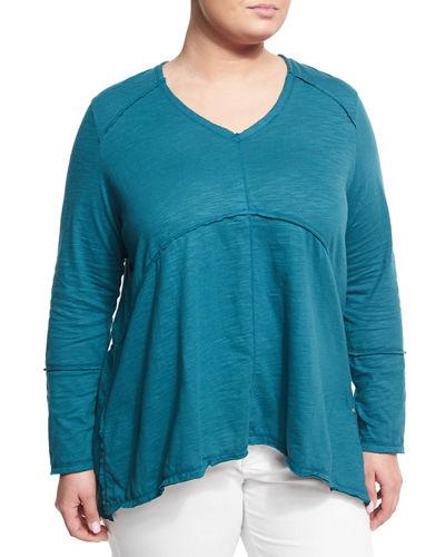 Tambourine V-neck Relaxed Tee,