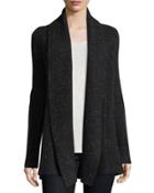 Cashmere Open-front Duster Cardigan