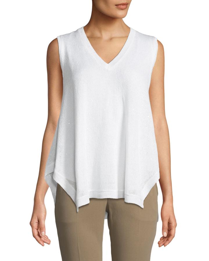 V-neck Linen Handkerchief