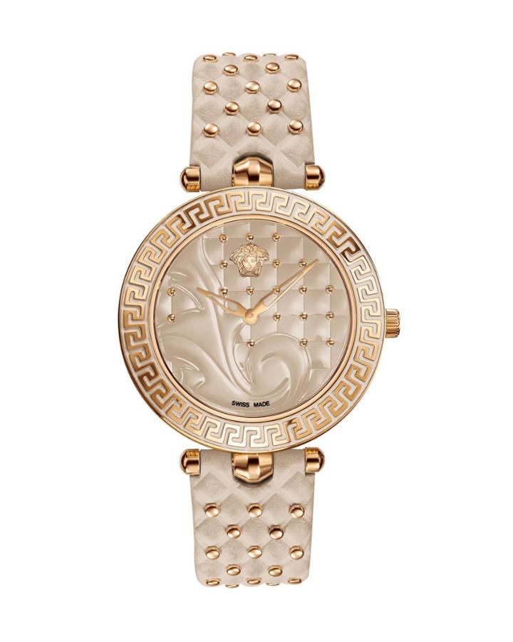 40mm Vanitas Watch W/ Strap, Rose/nude