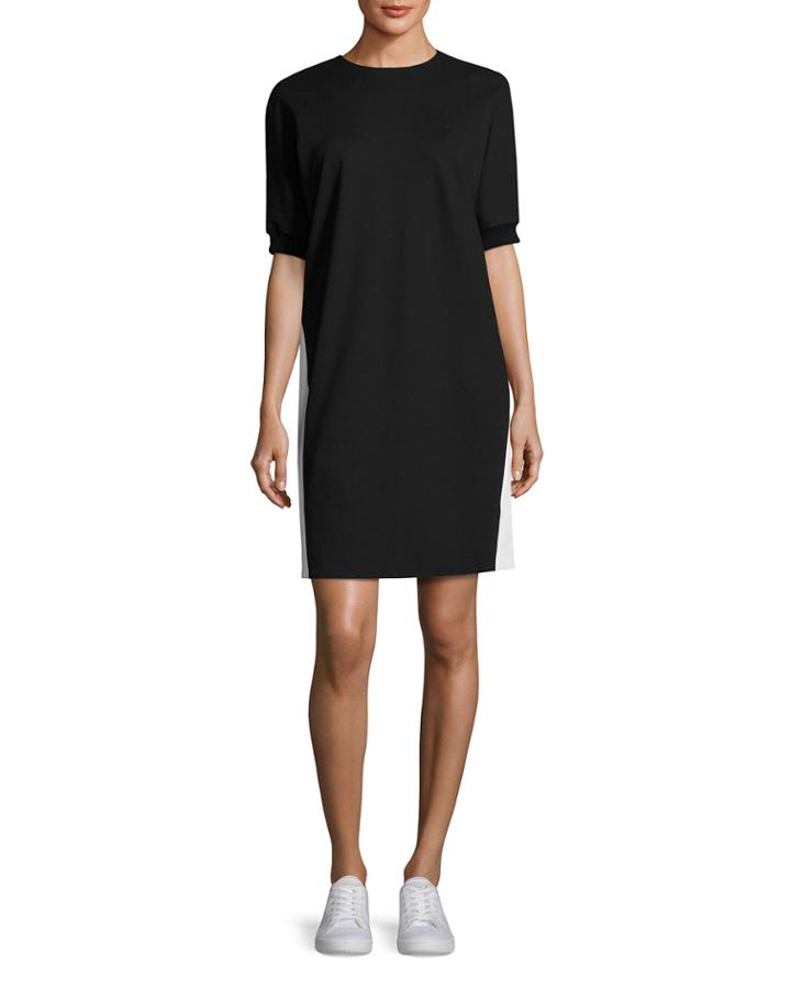 Half-sleeve Sweatshirt Dress