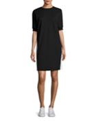 Half-sleeve Sweatshirt Dress