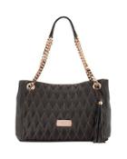 Verra D Quilted Leather Tote Bag, Black