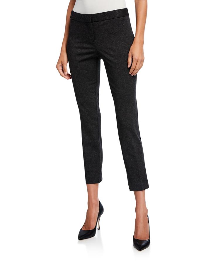 Slim-leg Cropped Ankle Pants
